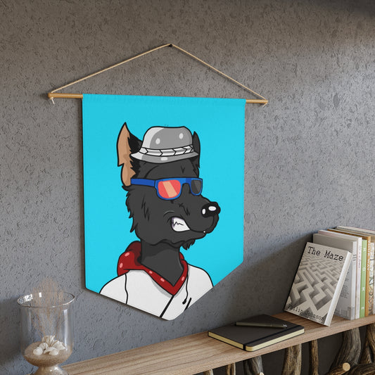 Cyborg Wolf Sudadera con capucha Fedora Cap Banderín