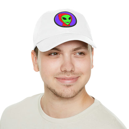 Alien Anonymous Visitor Dad Hat with Leather Patch (Round)