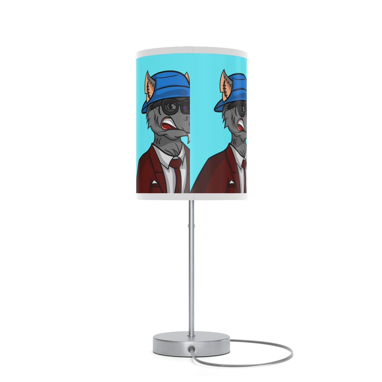 Maroon Suit Business Werewolf Lamp on a Stand, US|CA plug