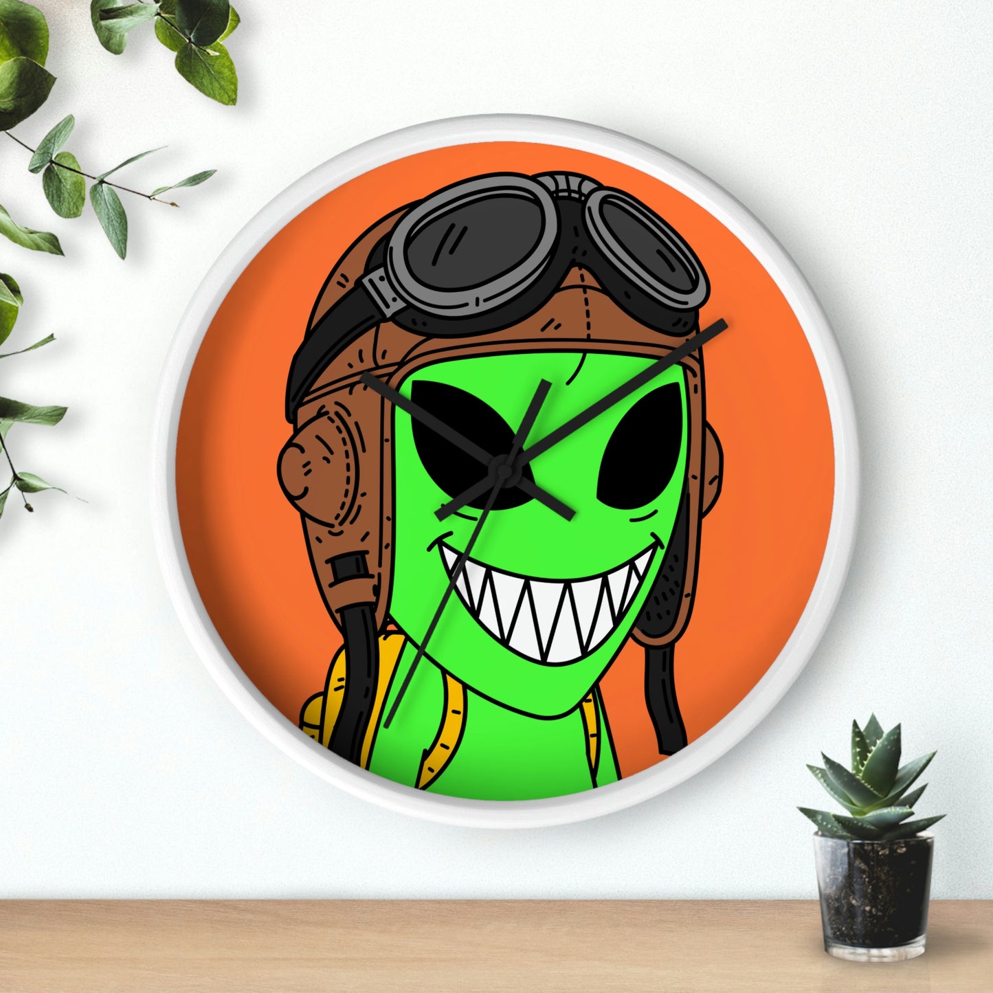 Air Force Aviator Alien Wall clock