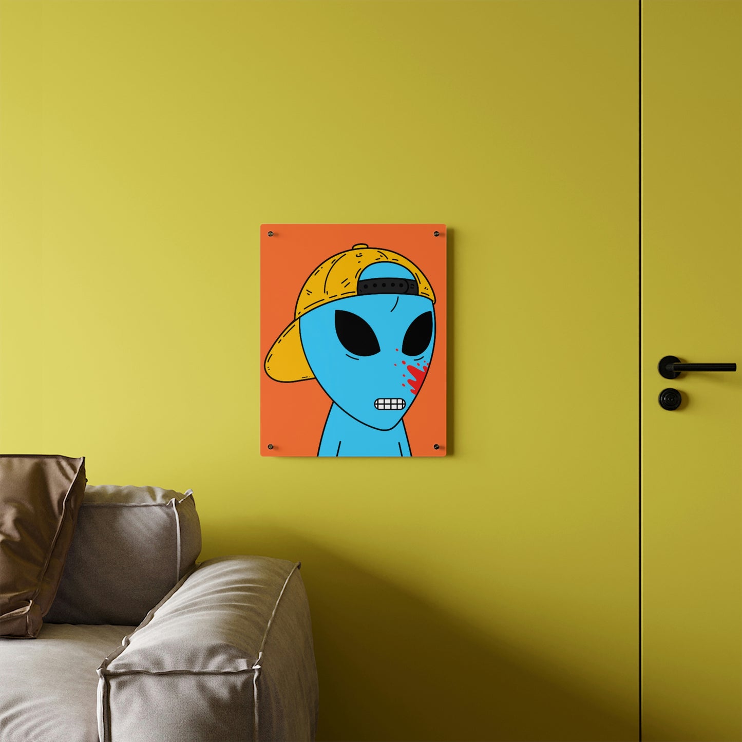 Alien Blue Blood Visitor Acrylic Wall Art Panels