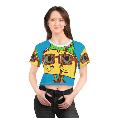 Tribal Taco AOP Crop Tee