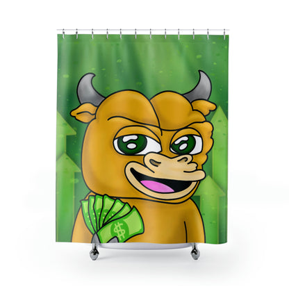 Bull Run Money Bear Market Graphic Shower Curtains