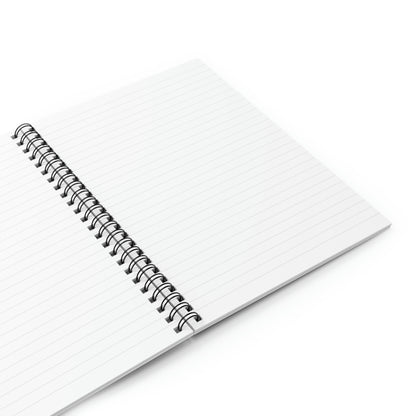 Fake Alien Human Mask Spiral Notebook - Ruled Line