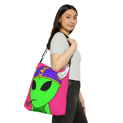 Viking Pipe Visitor Alien Adjustable Tote Bag (AOP)