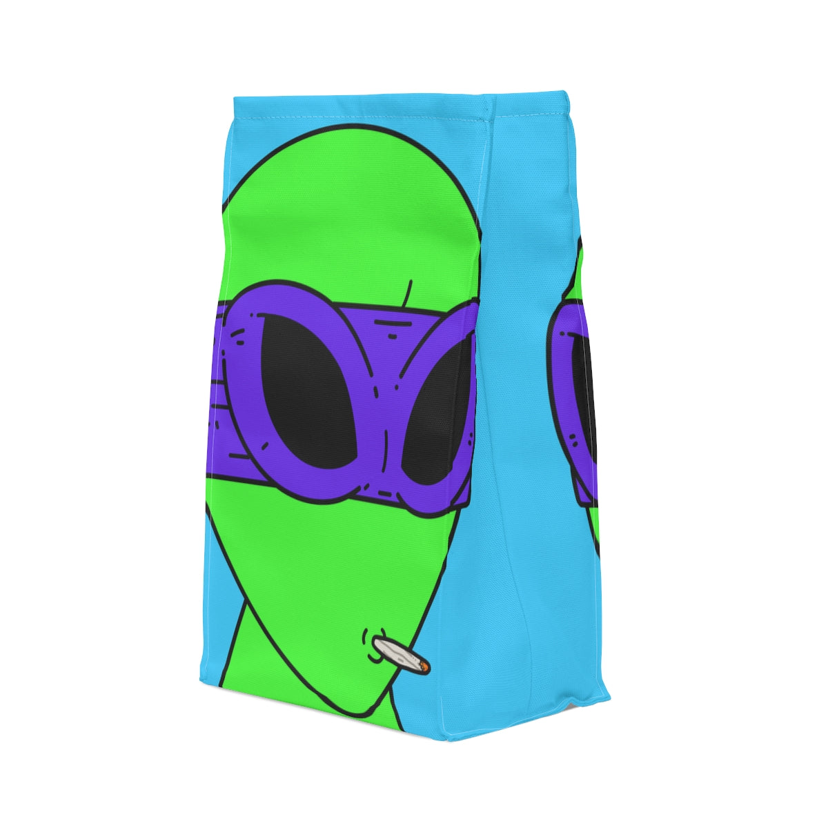 White Whistle Mouth Green Visitor Purple Ninja Mask Alien Polyester Lunch Bag