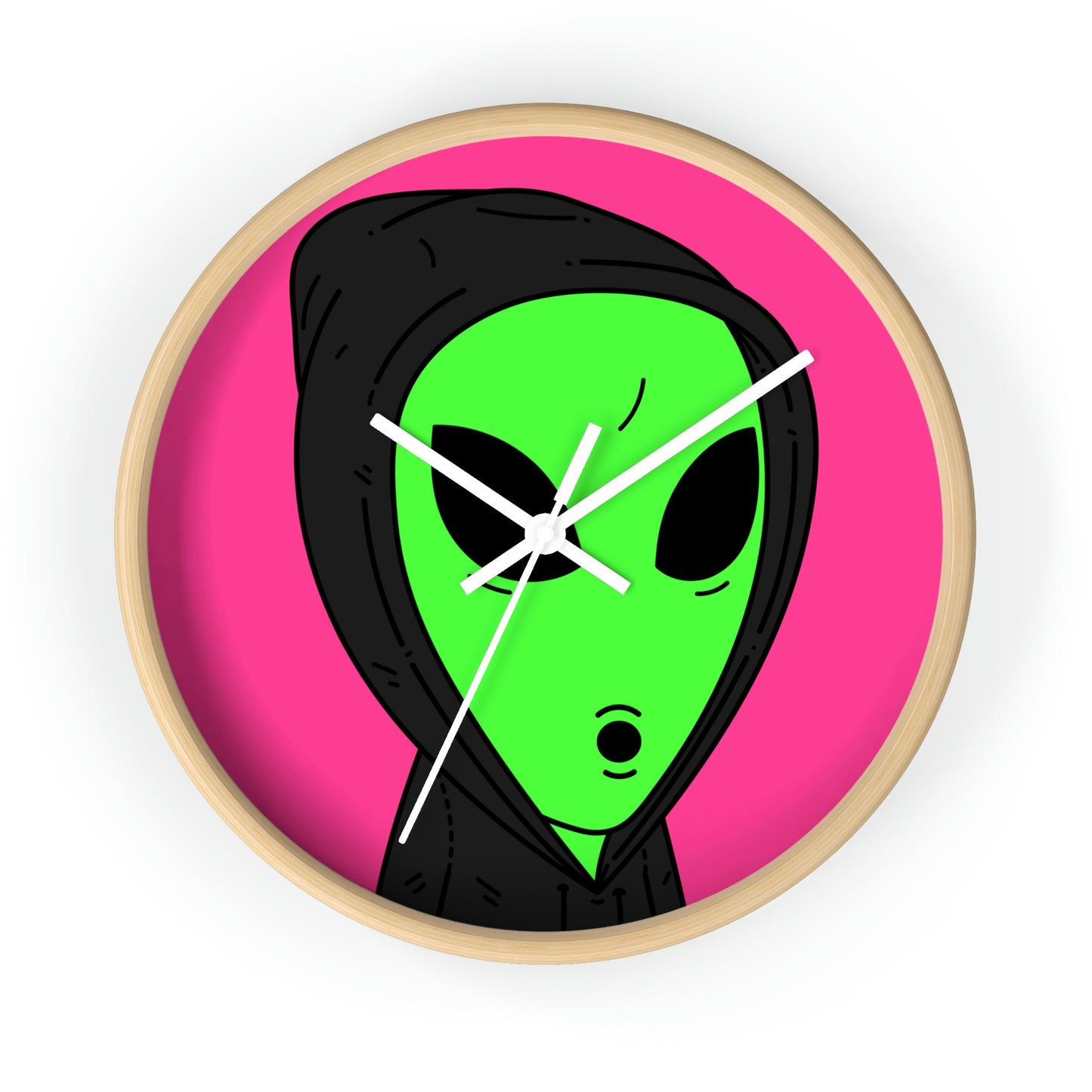 Anonymous Anon Alien Visitor Wall clock