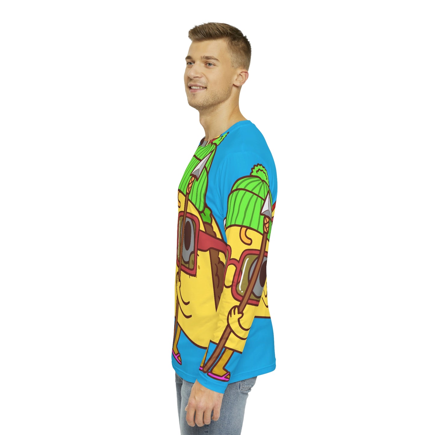 Tribal Taco Men's Long Sleeve AOP Shirt