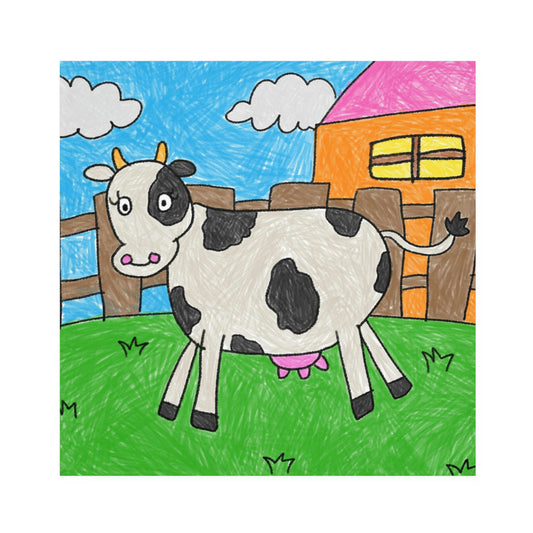 Cow Moo Farm Barn Animal Character Napkins