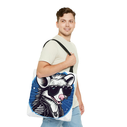 Whimsical Possum Retro Art Tote Bag (AOP)