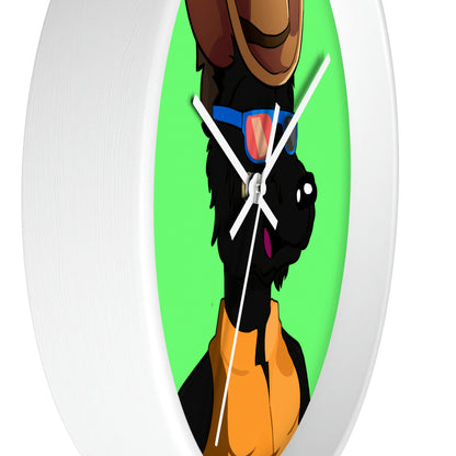 Cowgirl Wolf Cyborg Wolve Wall clock