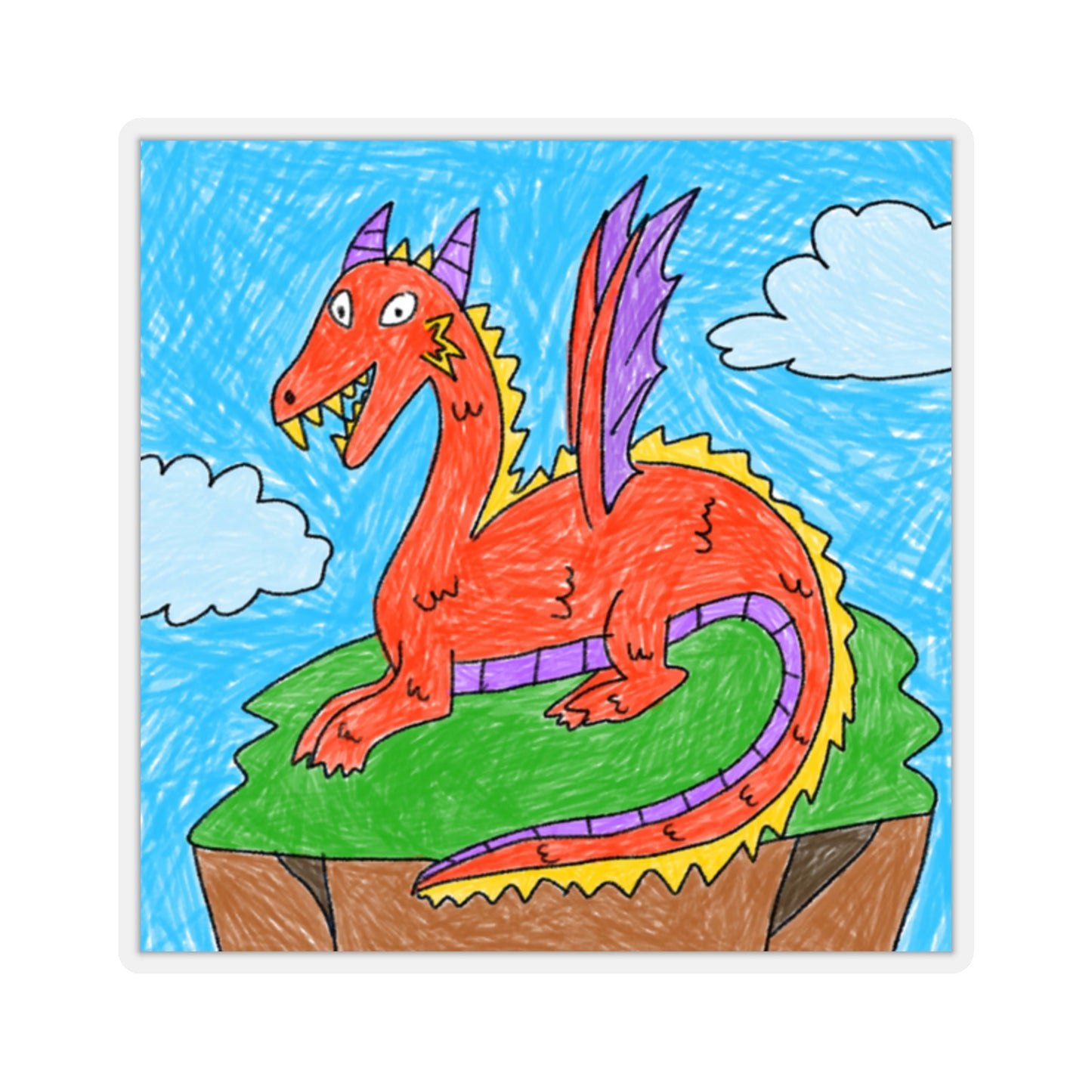 Fierce Dragon Medieval Kiss-Cut Stickers