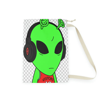 Green Antenna Sports Jersey Visitor Headphones Laundry Bag