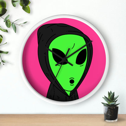 Anonymous Anon Alien Visitor Wall clock