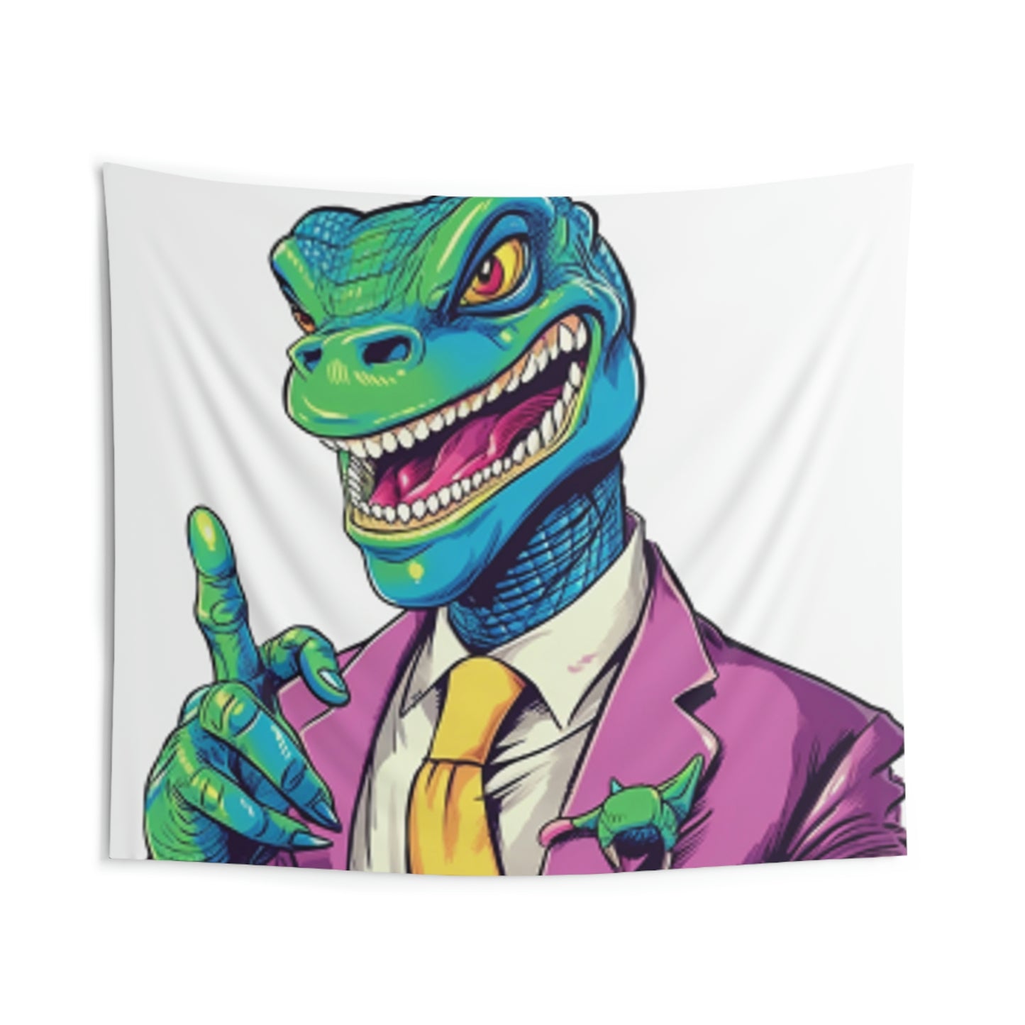 Business Dinosaur CEO Savy Indoor Wall Tapestries