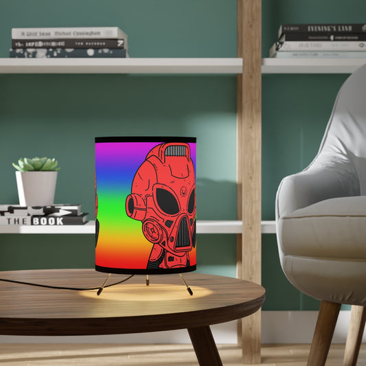 Peace Pride Visitor Alien Robot Cyborg Tripod Lamp with High-Res Printed Shade, US\CA plug