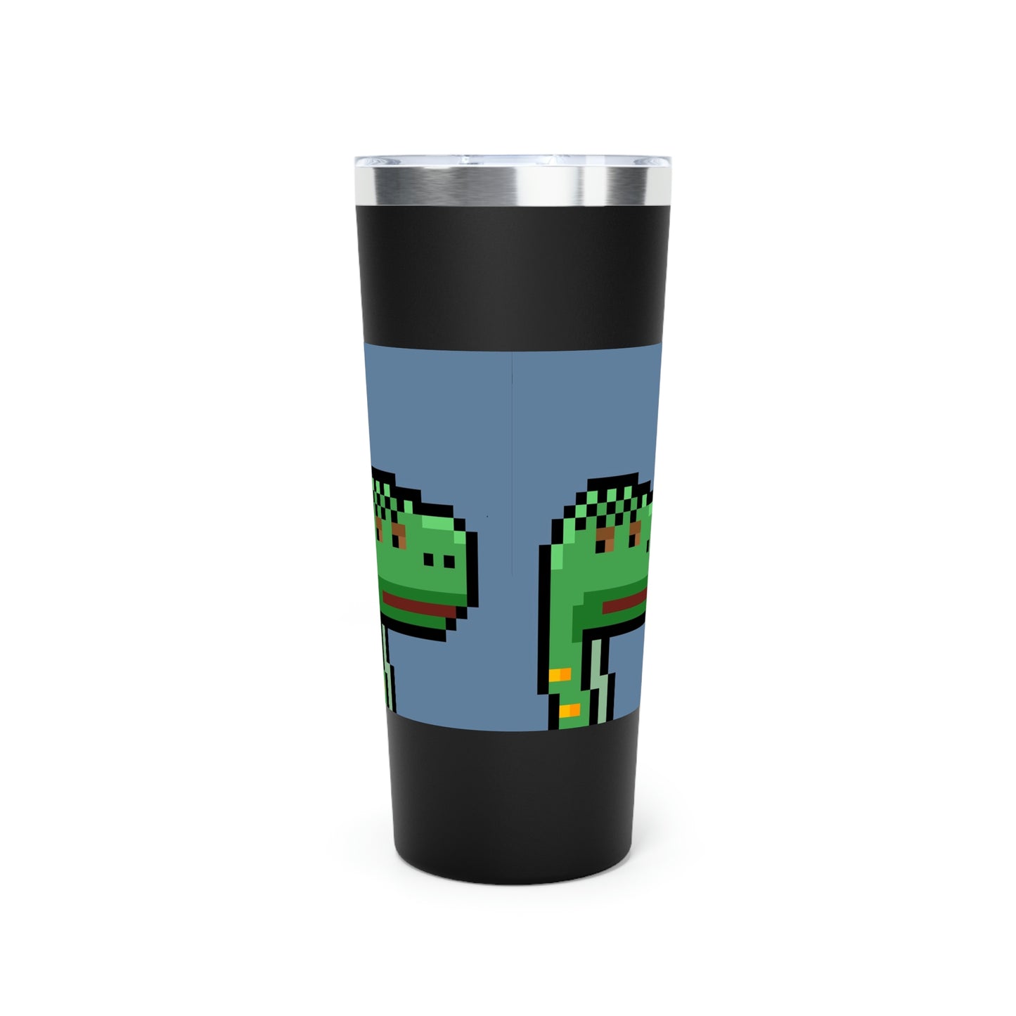 Dinosaur Dino Pixel Copper Vacuum Insulated Tumbler, 22oz