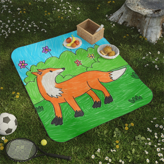 Fox Woodland Animal Foxy Picnic Blanket