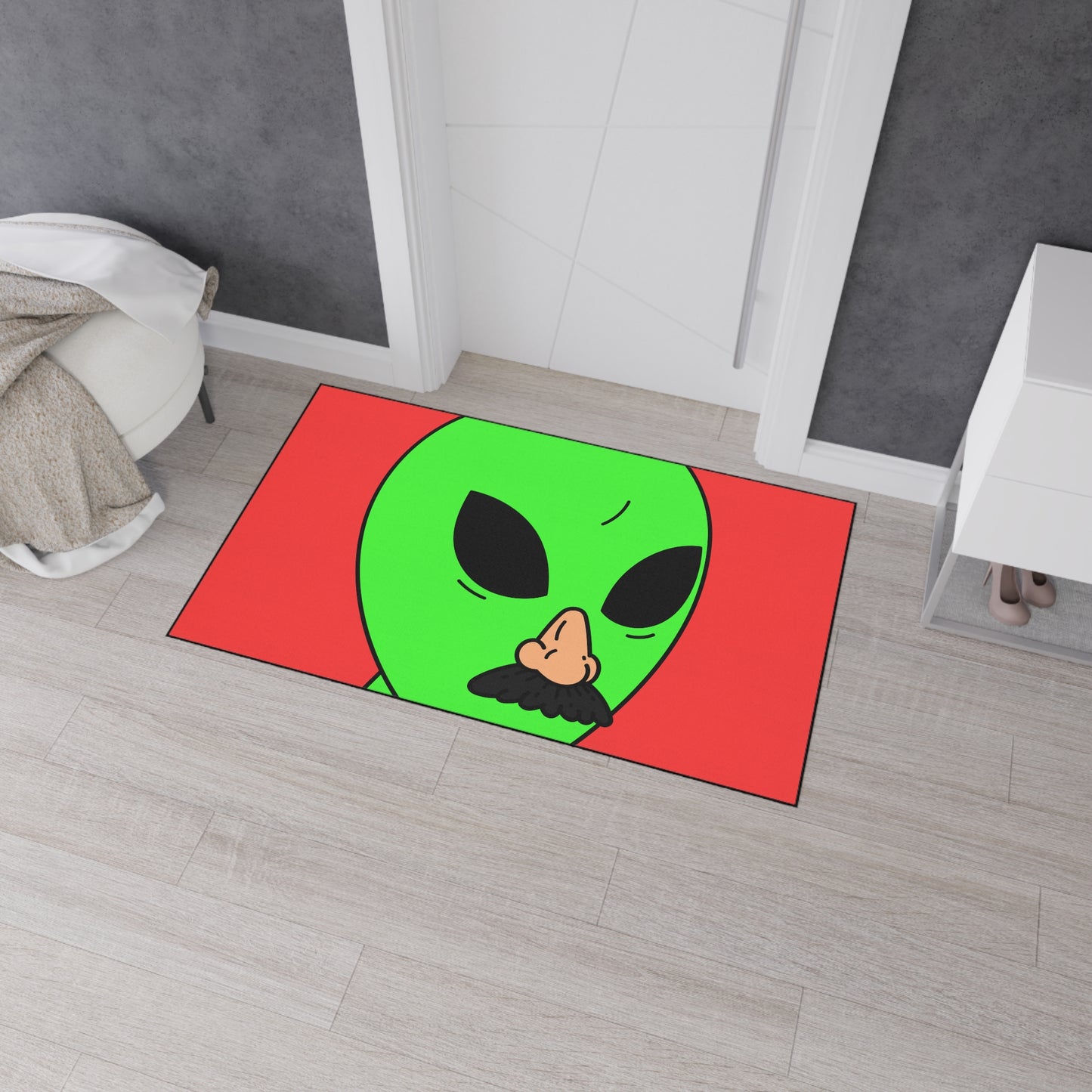 Imposter Fake Alien Visitor Heavy Duty Floor Mat