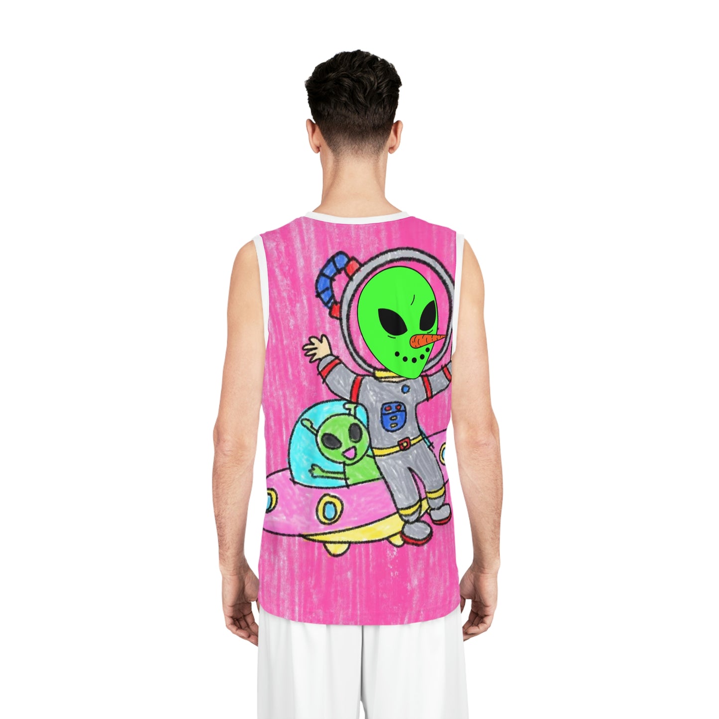 Veggie Visi Alien Vegetable Visitor UFO Basketball Jersey