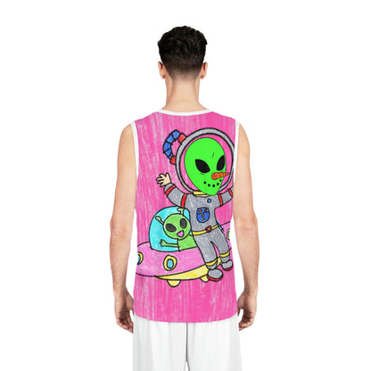 Veggie Visi Alien Vegetable Visitor UFO Basketball Jersey