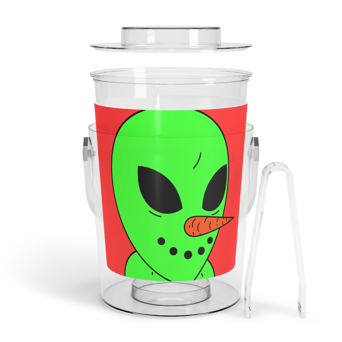 Veggie Visi Alien Vegetable Visitor Ice Bucket with Tongs