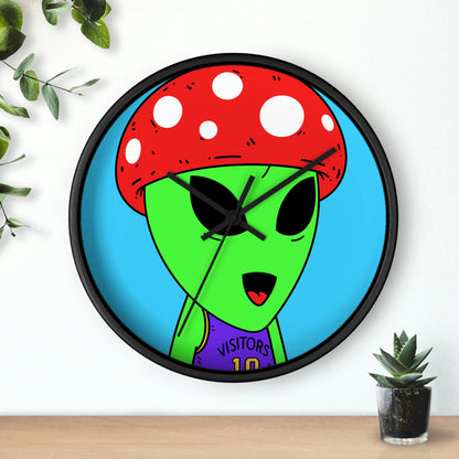 Healthy Sport Jersey Mushroom Alien Wall clock