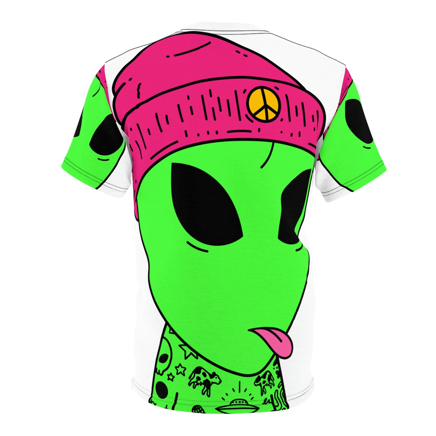 Tattoo Art Alien Tattoist Designer Galactic Visitor Unisex AOP Cut & Sew Tee