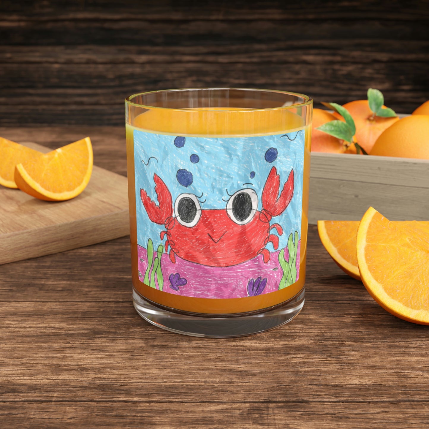 Lobster Crab Graphic Sea Lovers Bar Glass