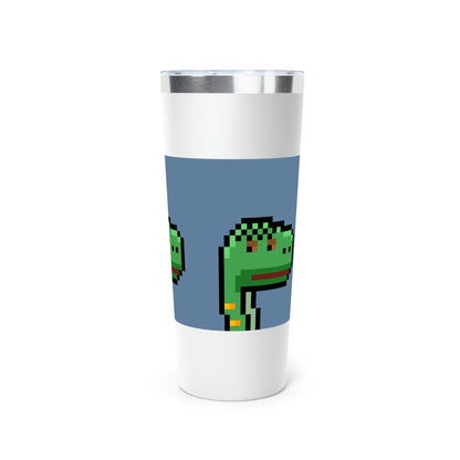 Dinosaur Dino Pixel Copper Vacuum Insulated Tumbler, 22oz