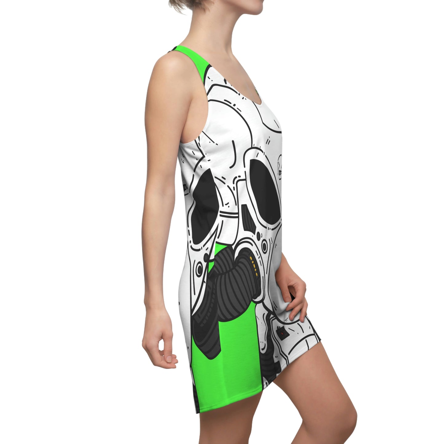 Alien LOL Visitor Women's Cut & Sew Racerback Dress