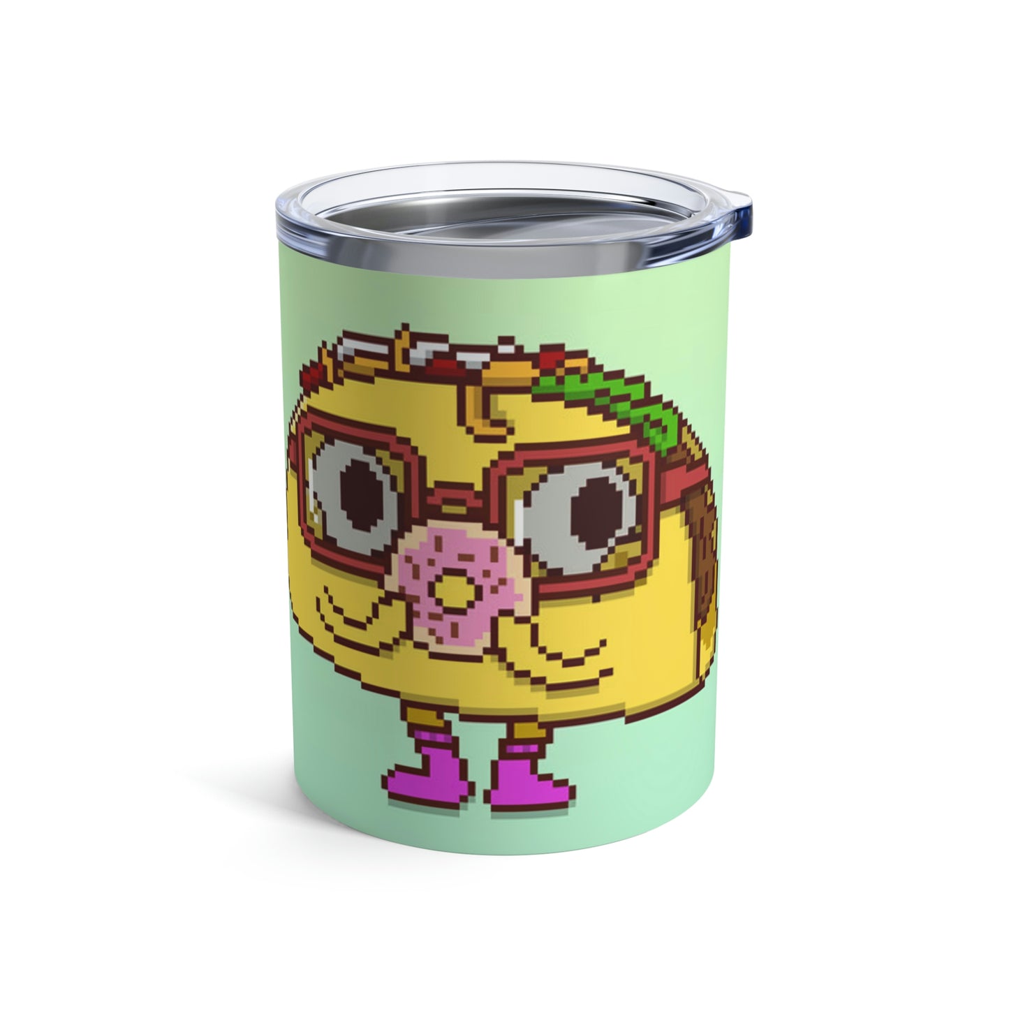 Vaso de taco de dibujos animados de donut, 10 oz