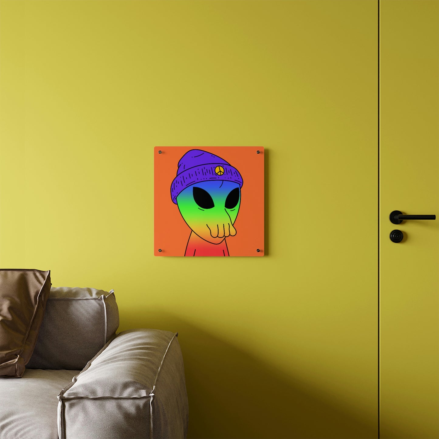 Peace Alien Pride Acrylic Wall Art Panels