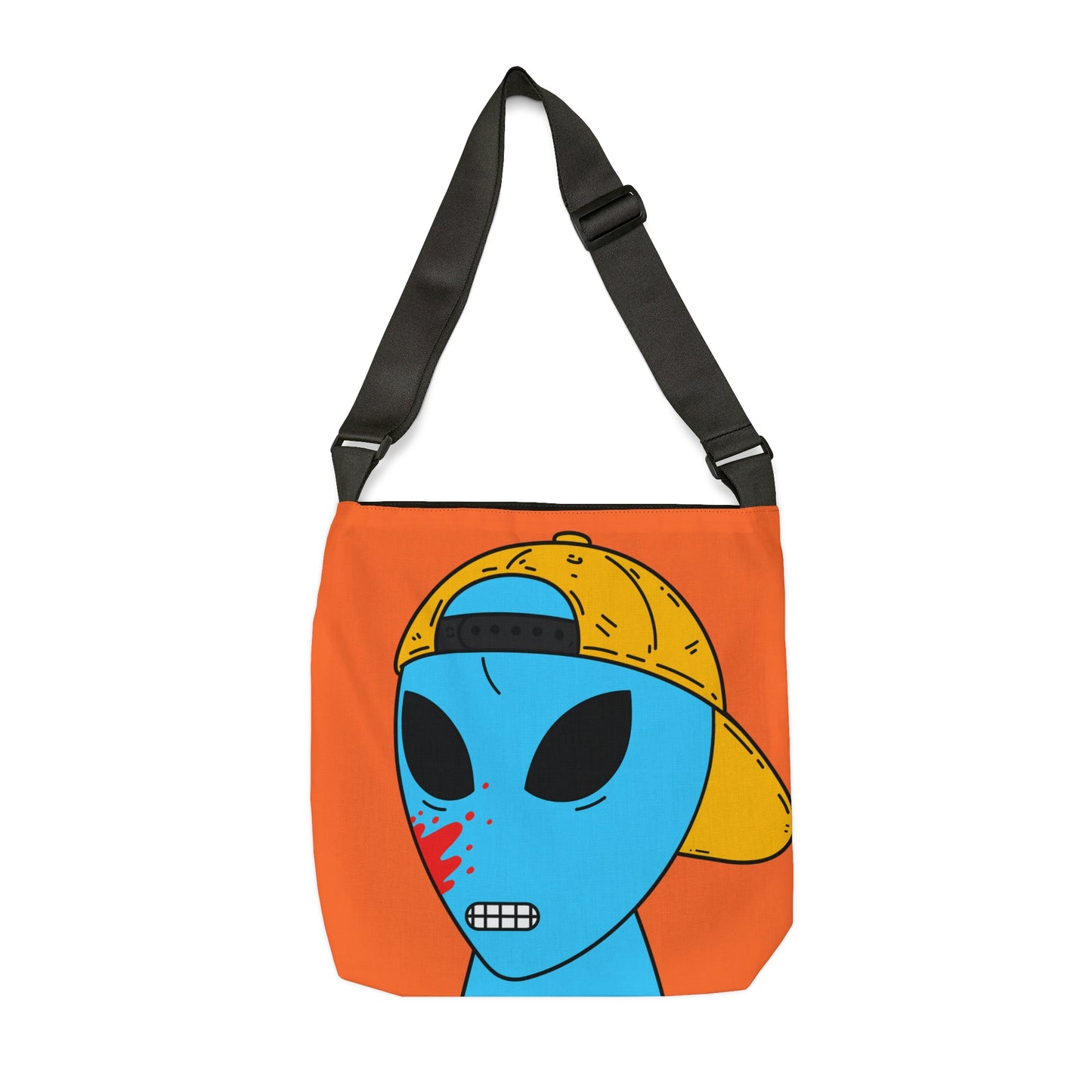 Blue Blood Alien Visitor Adjustable Tote Bag (AOP)