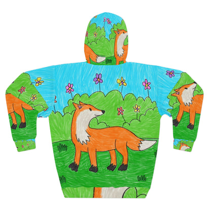 Fox Woodland Animal Foxy AOP Unisex Pullover Hoodie