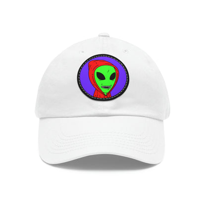 Alien Anonymous Visitor Dad Hat with Leather Patch (Round)