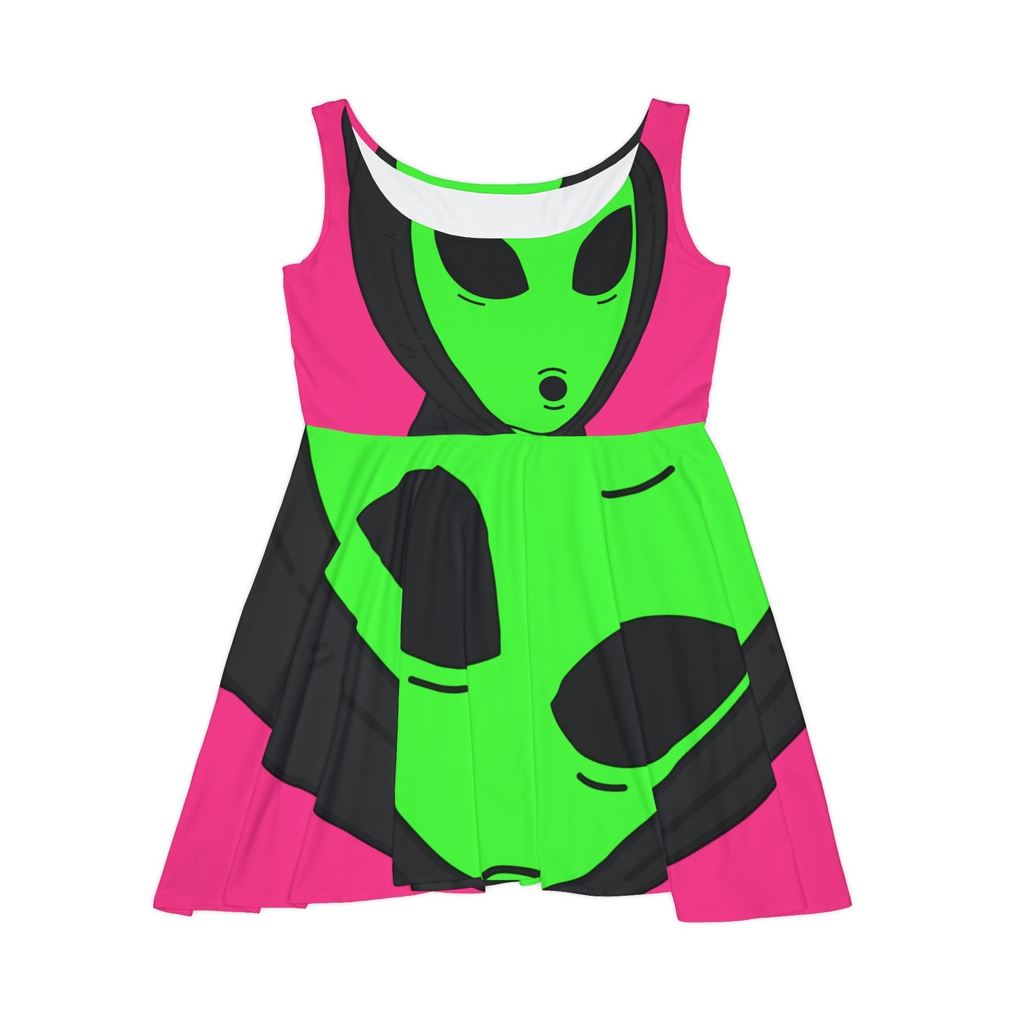 Anonymous Anon Alien Visitor Women's Skater Dress (AOP)