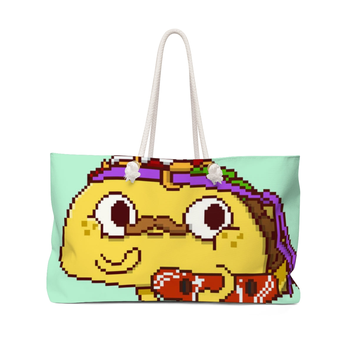 Snowboard Taco Character Cartoon Weekender Bag