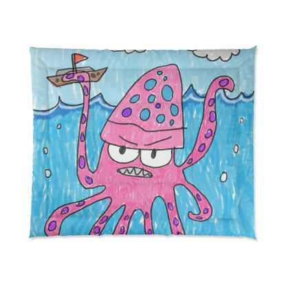 The Kraken Octopus Clean Graphic Comforter