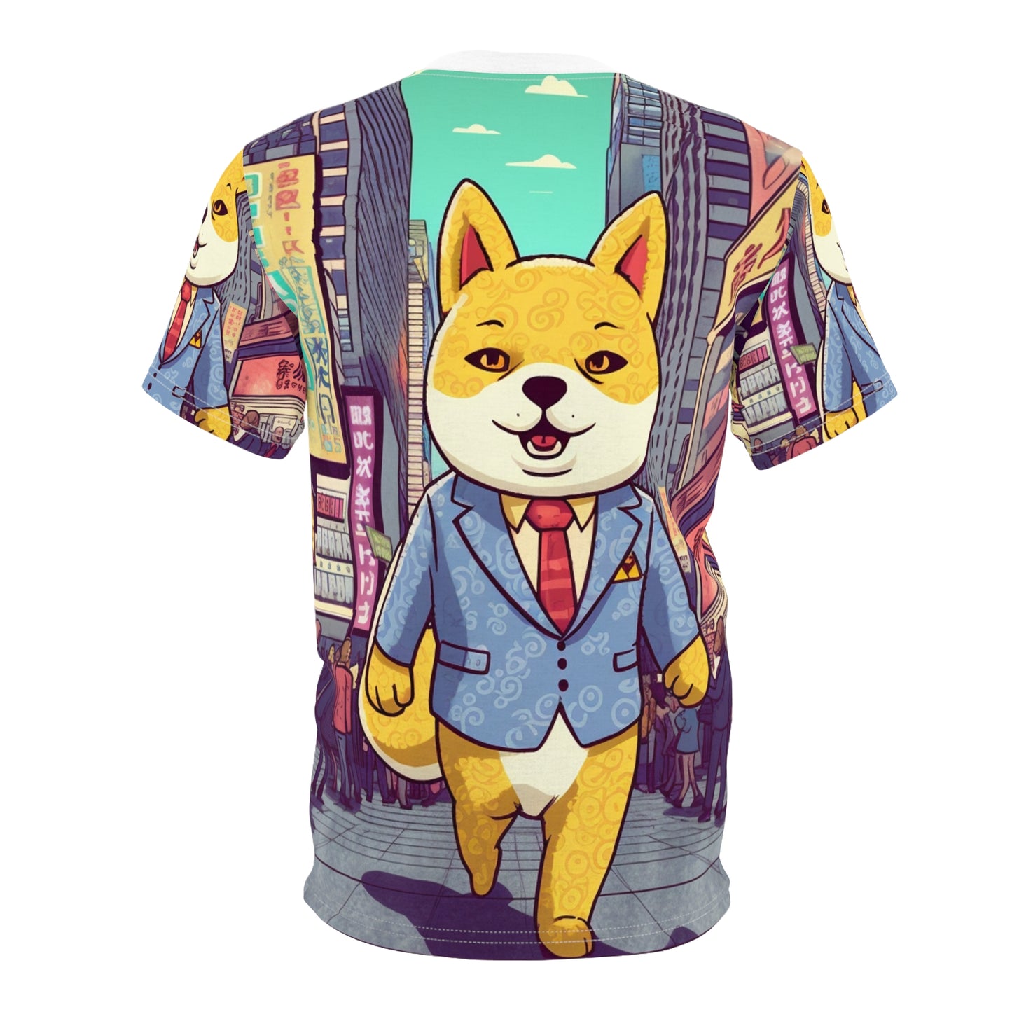 Japanese Shiba Inu Business Dog Tee Crypto Fan Favorite, Polyester, Breathable