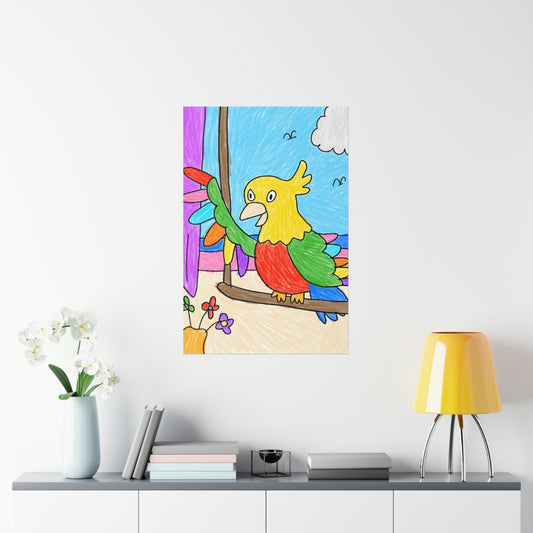 Animal Lover Parrot Perfect Gift for Parrot Owners Premium Matte Vertical Posters