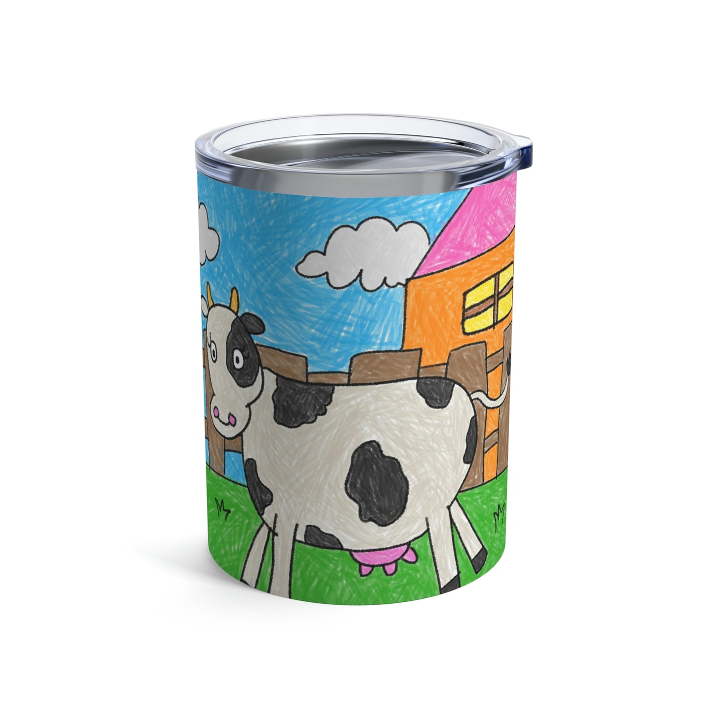 Cow Moo Farm Barn Animal Character Tumbler 10oz