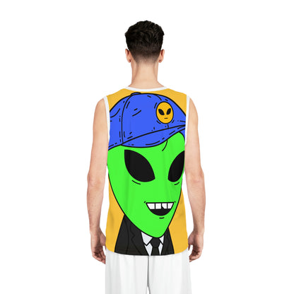 Alien Business Tycoon Visitor Basketball Jersey