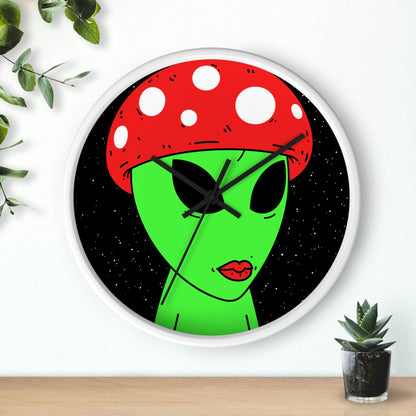 Mushroom Galaxy Alien Star Wall clock