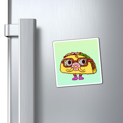 Donut Cartoon Taco Magnets