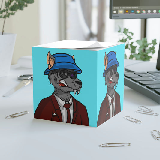 Maroon Business Suit Werewolf Note Cube