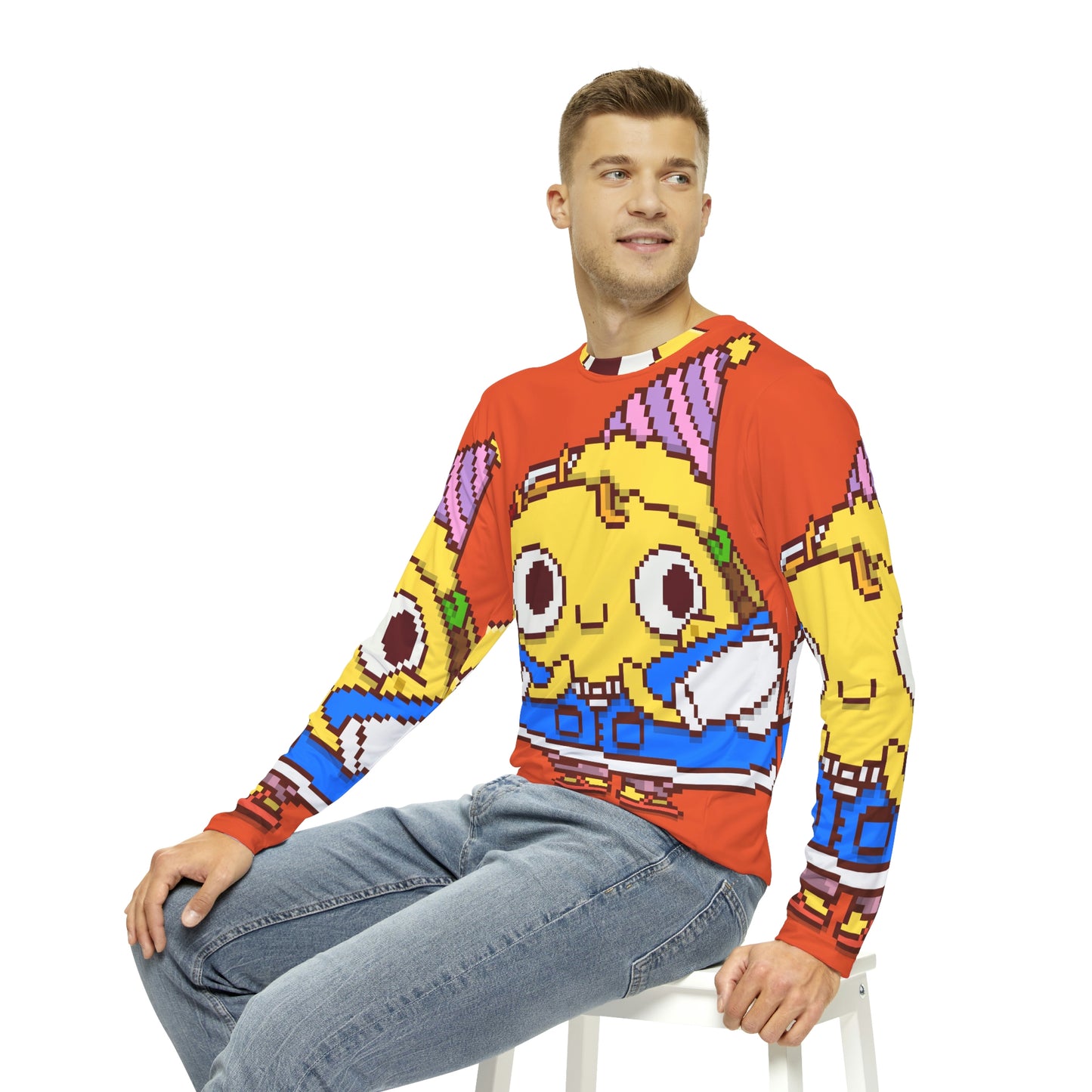 Party Taco Celebration Men's Long Sleeve AOP Shirt