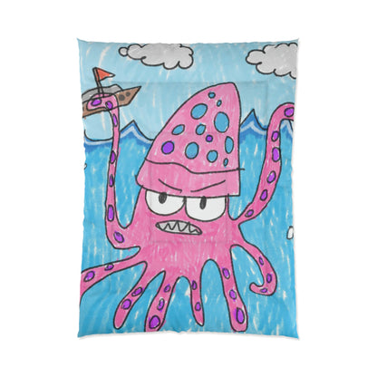 The Kraken Octopus Clean Graphic Comforter