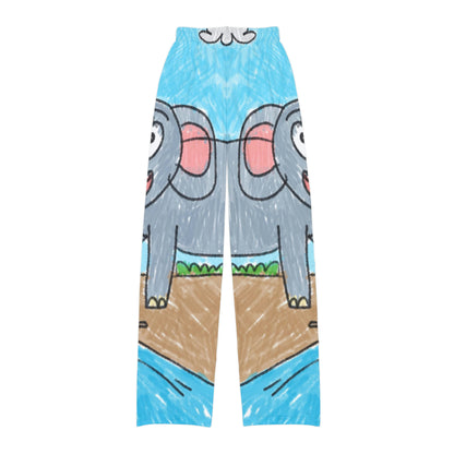 Elefante Elephant King Safari Animal Kids Pajama Pants