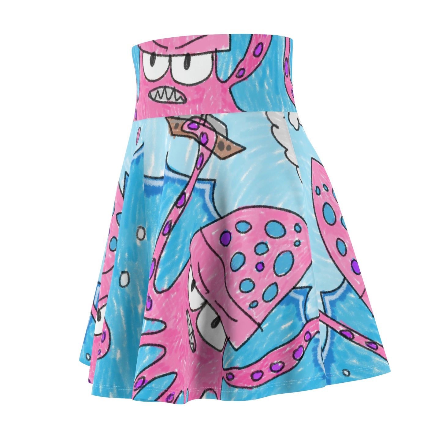 The Kraken Octopus Clean Graphic Women's Skater Skirt